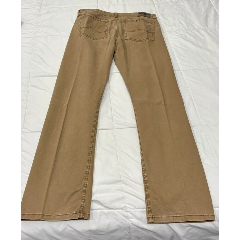 Men’s Wrangler Tan Slim Straight 32x32 Pants - Picture 4 of 5